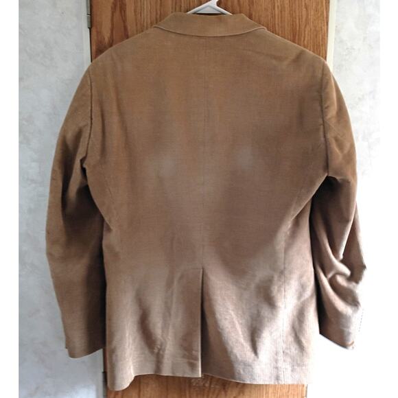 VNTG Dockers Tan Corduroy Blazer 38R Y2K Old Money Classic Fall Quietlux Heritag - Picture 6 of 10